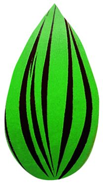 [08057085] PCB Mini vellen FC Green strokes 2.9x1.5 cm 304pces ***s/cd***