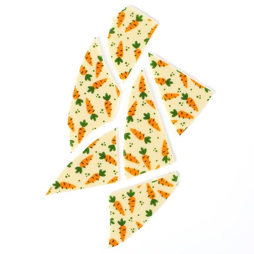 [08054798]  2075053 CHOCOLATE TO BREAK CARROT 30X12CM 8PCS ***ON ORDER***