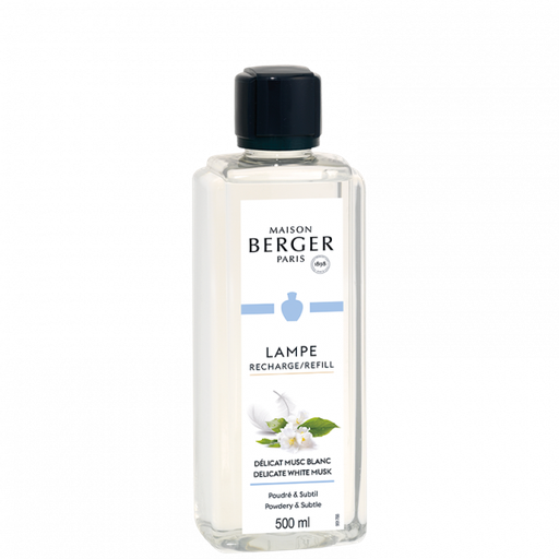 [74501070] LAMPE BERGER RECHARGE 1/2 L DELICAT MUSC BLANC