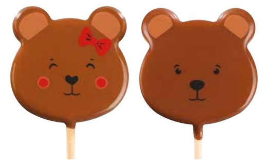 [08057206] 061387 PCB BLISTERS MR AND MRS TEDDY LOLLIPOPS 2 DESIGNS PR 45 PRINTS AND STICK 9PCS ***S/CD***