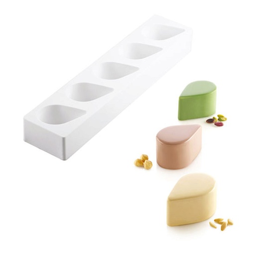 [51657444] SILIKOMART VORM MULTIFLEX DROP 125 80X51MM H 45MM VOL 125ML