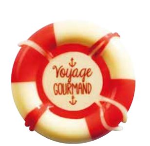 [08056405] 040183 PCB BOUÉES CB VOYAGE GOURMAND Ø 4,5 CM 40PCES ***s/cd***