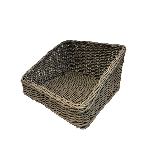 [50626063] PANIER COMPOSITE GRIS INCLINE 32*40 9 AV/25 AR CM