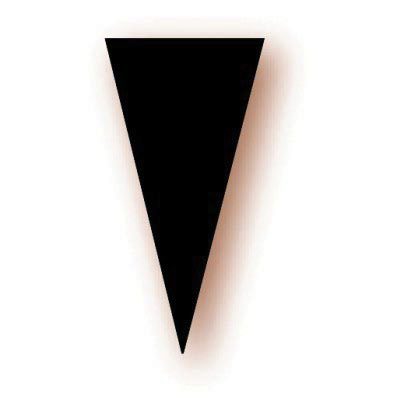 [43606043] TRIANGLE LABEL 4.5X6.5CM NEUTRAL BLACK 100PC