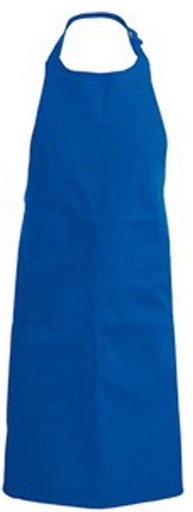 [53141049] TABLIER KARIBAN BAVETTE + POCHE BLEU ROIH90XL71CM POLYESTER/COTON ***INDISPONIBLE AVANT FIN FEVRIER***
