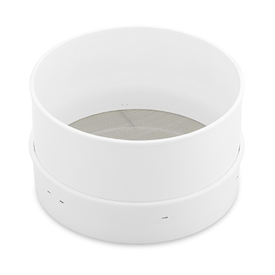 [51001210] 18,5 CM PLASTIC LICHAAMSSUIKERSZEEF EN 0,5 MM AFSTAND NYLONZEEF