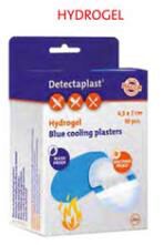 [70410534] DETECTAPLAST PANSEMENT BLEU HYDROGEL 4.5CMX7CM BOITE DE 10 PCES