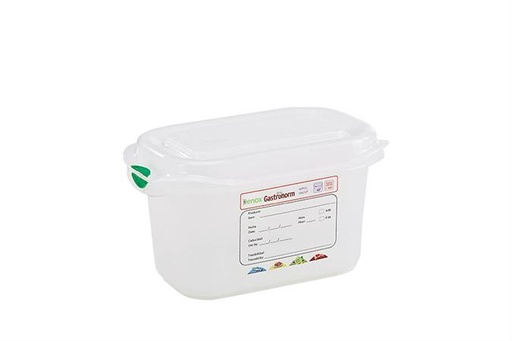 [57663437] GASTRONOX BOITE 1/9-100MM 1L COUVERCLE ET CLIPS