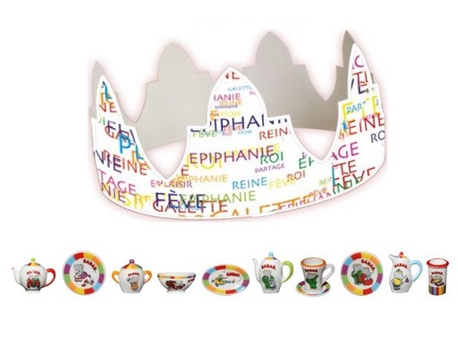 [60229034] SANTONS 100PCES "BABAR DINETTE"+COURONNES EPICOLOR WHITE ***NEW 2024***