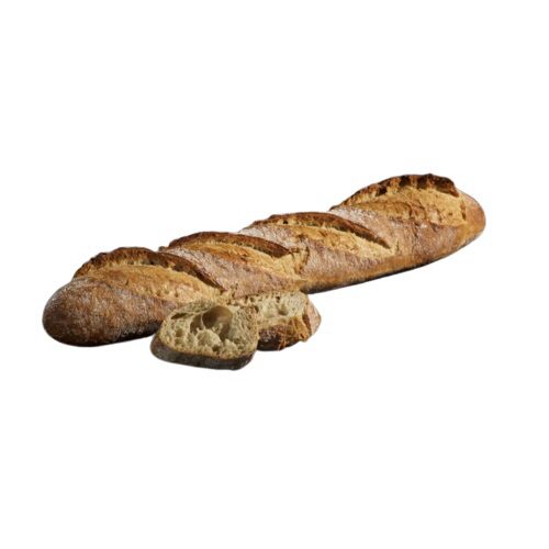 [02100343] MARGAUX STEENGEBAKKEN ZUURDESEMBAGUETTE 41CM VOORGEBAKKEN 28X280GR