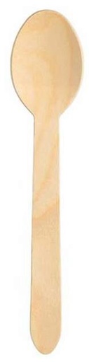 [53533104] WOODEN SPOON 16 CM PACK OF 100 PCES