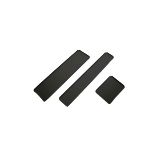 [53302076] PLATEAU ALU NOIR 60X15XH1CM ANGLE COUPE BORD DROIT