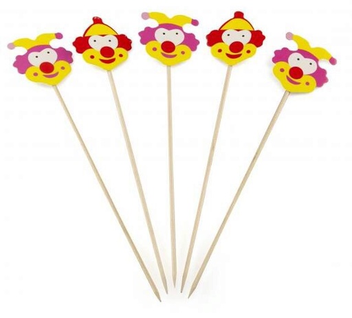 [53533116] SIER CLOWN STICK 19CM PACKAGE OF 100 PCES