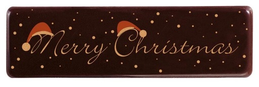 [08058025] 074352 PCB RECHTHOEKEN CN MERRY CHRISTMAS 7X2 CM 110 STUKS ***S/CD***