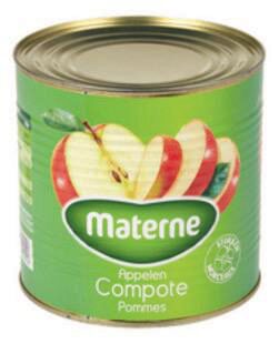 [01010518] MATERNE APPLE COMPOTE PIECES 2.6KG