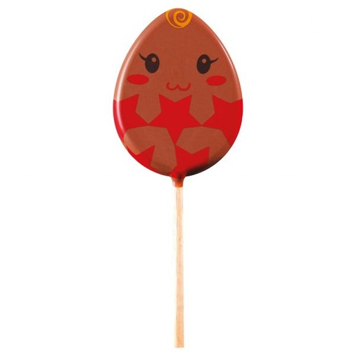 [08057073] 061242 PCB BLISTERS LOLLIPOPS EGG FOR 45 PRINTS H. 6.5 CM AND STICKS 9PCS ***s/cd***