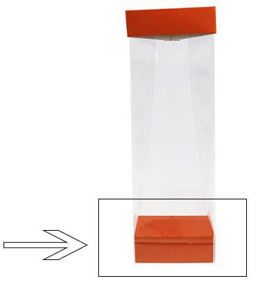 [60700283] BASE N°8 ORANGE FOR BAG BOTTOM 8X5X3CM 100PCS