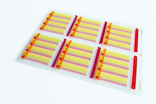 [08057063] 061232 PCB BLISTERS TABLETTE CRAYON SOIT 12 EMPREINTES 12X12 CM 2PCES ***S/CD***
