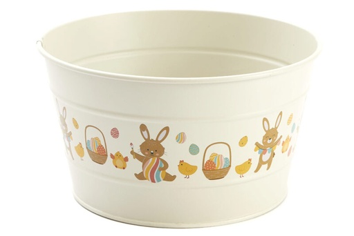 [61700484] LOUIS AND HIS FRIENDS RABBIT ZINC CUP Ø18CM HT 10CM