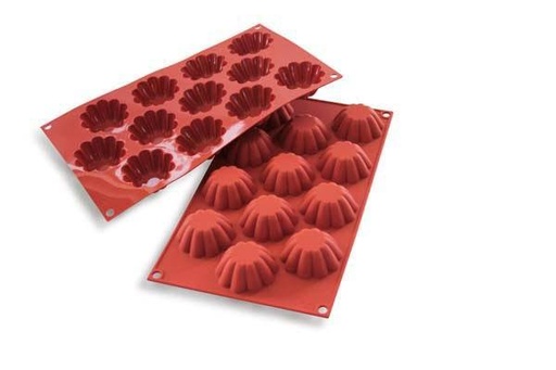 [70408260] SILIKOMART SF109 MOLD 12 MINI BRIOCHES Ø58 HT 22 MM 33ML NON-STICK GN1/3 -50° TO 250°