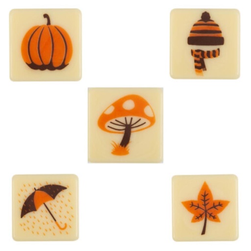 [08031604] 2014398 AUTUMN BLOCK 2.5 X 2.5 CM 175 PCES ***ON ORDER***