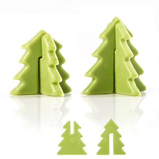 [08082110] 2014129 3D GREEN CHOCOALT CHRISTMAS TREE 45 PCES***S/CD***