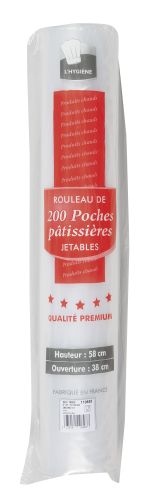[50104715] DISPOSABLE BAGS 38X59CM90 MICRON - RL OF 200PC