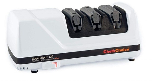 [60509683] CHEF'S CHOICE 120 EDGE SELECT AIGUISEUR COUTEAUX LISSES/DENTÉS ELECTRIQUE BLANC