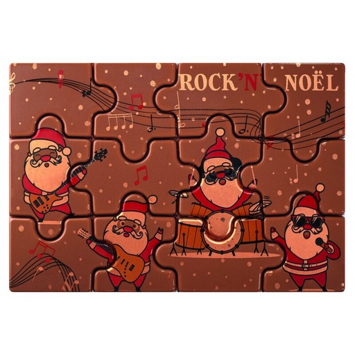 [08057242] 087171 PCB BLISTERS PUZZELS ROCK'N'NOËL 19X13 CM 10ST ***S/CDE***