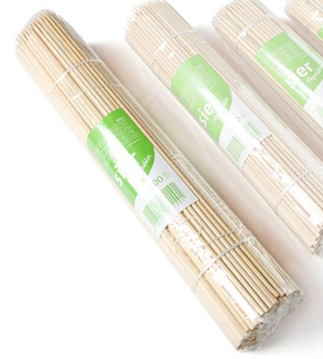 [53522254] SIER BROCHETTES BAMBOU Ø 3 MM / 30CM-PAQUET 200P