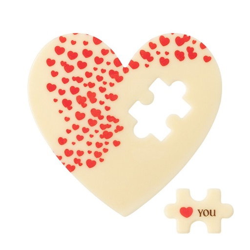 [08058322] 2000523 COEUR AVEC PIÈCE DE PUZZLE 10X9,4 CM (15 SETS) 6PCS ***S/CDE***