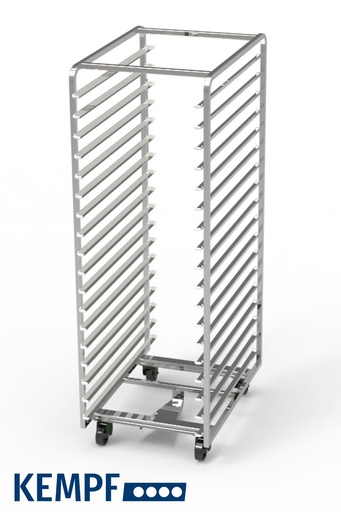 [55500289] 16-LAAGS GEBAKKEN LADDER 40 X 60 INLAAT 40 ROESTVRIJ STAAL - 10 CM RUIMTE TUSSEN DE NIVEAUS