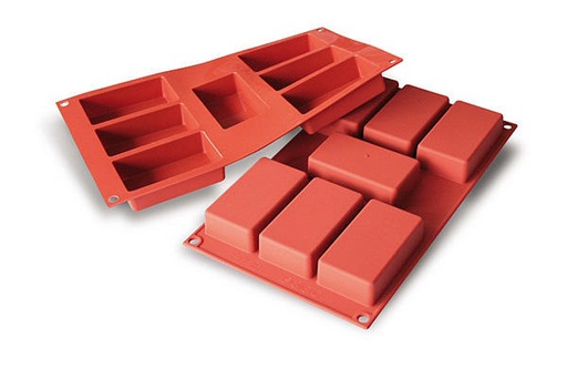 [70408261] SILIKOMART SF110 VORM 7 RECHTHOEKEN 87X48 HT 24MM 97ML ANTI-AANBAK GN1/3 -50° TOT 250°