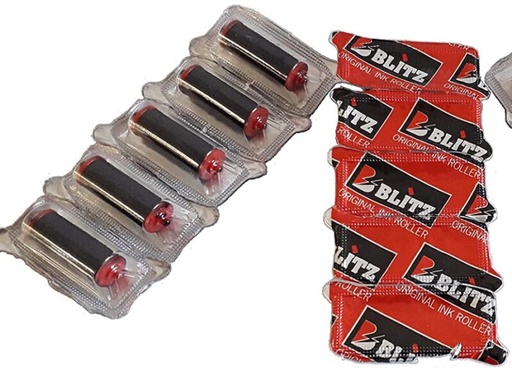 [37730237] PIERRET INK ROLLS FOR BLITZ C6/C8/C20 LABEL MACHINE 5PCS
