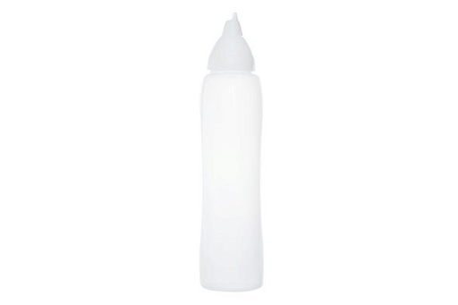 [60251016] ARAVEN POURING BOTTLE 100CL WHITE ANTI-DRIP SPOUT S
