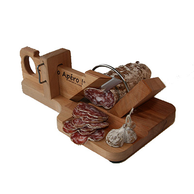 [55071062] *FDS*"BRUYERRE" GUILLOTINE SAUCISSON ORIGINALE LAME INOX MICRODENTEE LABELLISEE "ESPRIT THIER"
