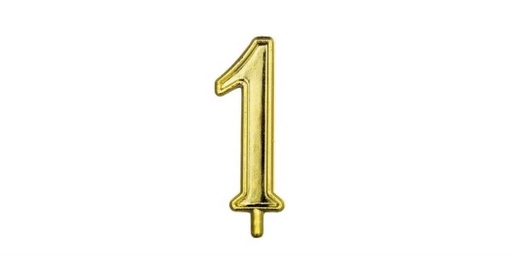 [70409015] GOLD NUMBERS 1 10 PCS