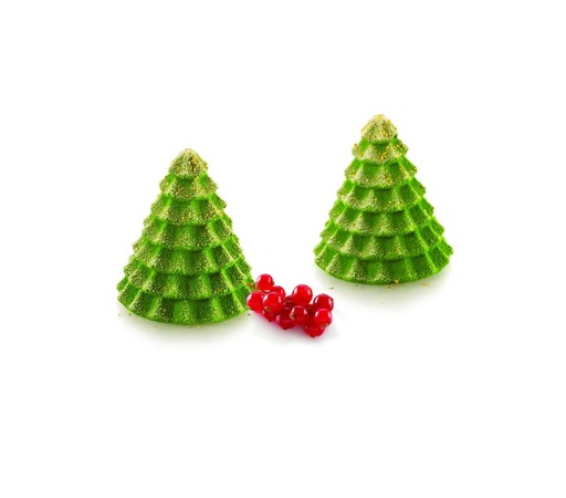 [51661508] SILIKOMART SILICONE MOLD MAGIC FIR TREE 6 PRINTS Ø6.7CM H7.4CM VOL 85ML
