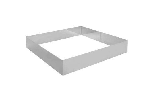 [51701124] SQUARE STAINLESS STEEL FRAME 26 X 5 CM