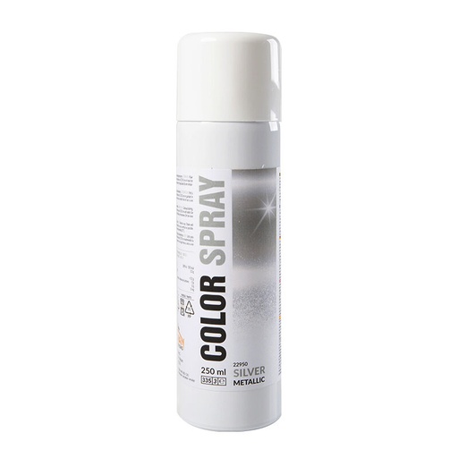 [08030409] 1022950 COLORANT EN SPRAY ARGENT METALIQUE  250ML