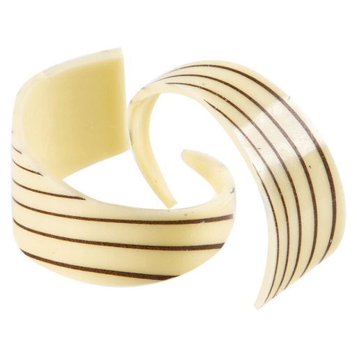 [08054041] 2035014 CHOCOLATE BROWN WHITE LINE BUCKLE 4CM 72 PCES***S/CD***