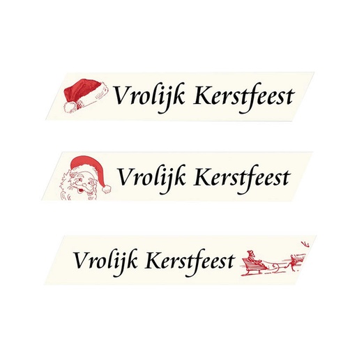 [08030448] 1053113 PARALLÉLOGRAMME VROLIJK KERSTFEEST 5 X 1 CM 360PCES
