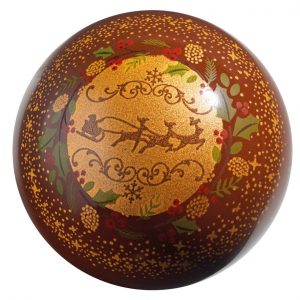 [08057464] 070231 PCB CN BALLEN KERSTKRANS 2 DESIGNS Ø7 CM 12 STUKS ***S/CD***