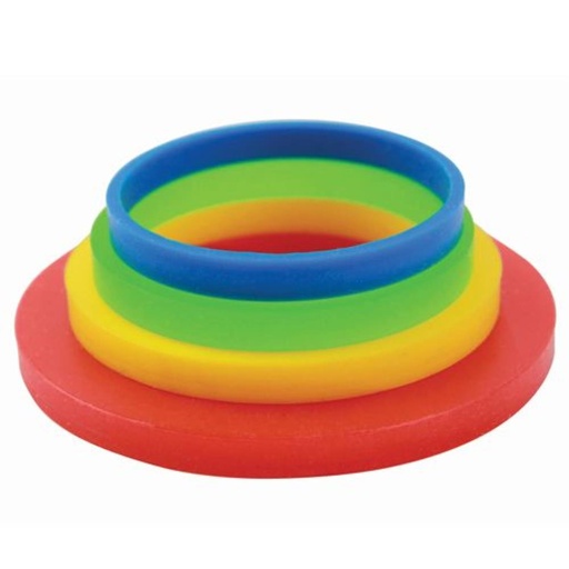 [08053610] PME SUGAR PASTE ROLLER THICKNESS GUIDE RINGS 1.55-3.55-6.25-12.60MM 4 PAIRS