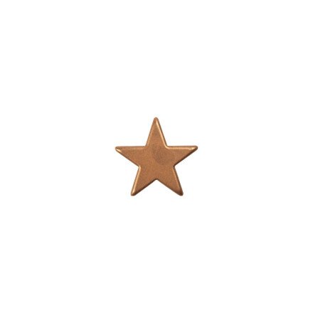 [08054411] 2015574 CHOCOLATE BRONZE STAR PLATE Ø 25MM 175 PIECES