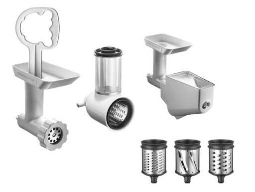 [57661477] KITCHENAID ACCESSOIRE COFFRET  TRANCHER-RAPER-HACHER-EXTRACTEUR-5KSM2FPPC