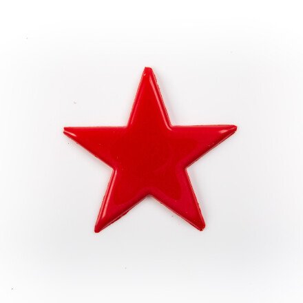 [08054398] 2014637 RED CHOCOLATE STAR BLISTER Ø 55MM 60 PIECES ***S/CD***
