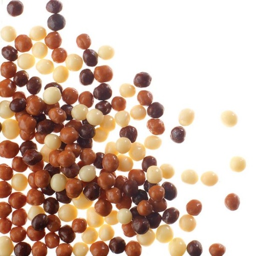 [08056264] 010380 PCB CROQUANTES ASSORTIES NOIRES, LAIT ET BLANCHES 500 G ***S/CD***