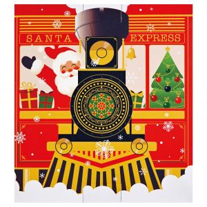 [08058008] 074334 PCB SANTA EXPRESS CHOCOLATE ADVENT CALENDARS 10PCS ***S/CD***