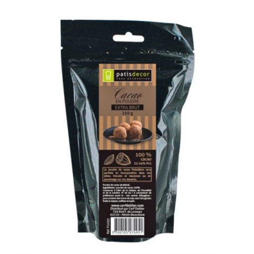 [08075909] CACAO EN POUDRE EXTRA BRUT 250GR